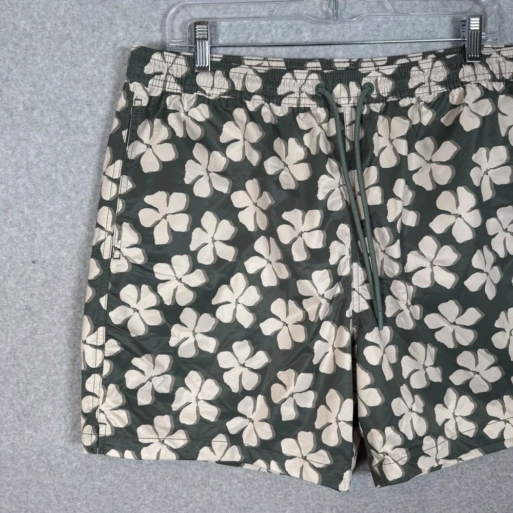 Chubbies‎ Shorts Mens XL Green Hawaiian Lined Swim Summer 5